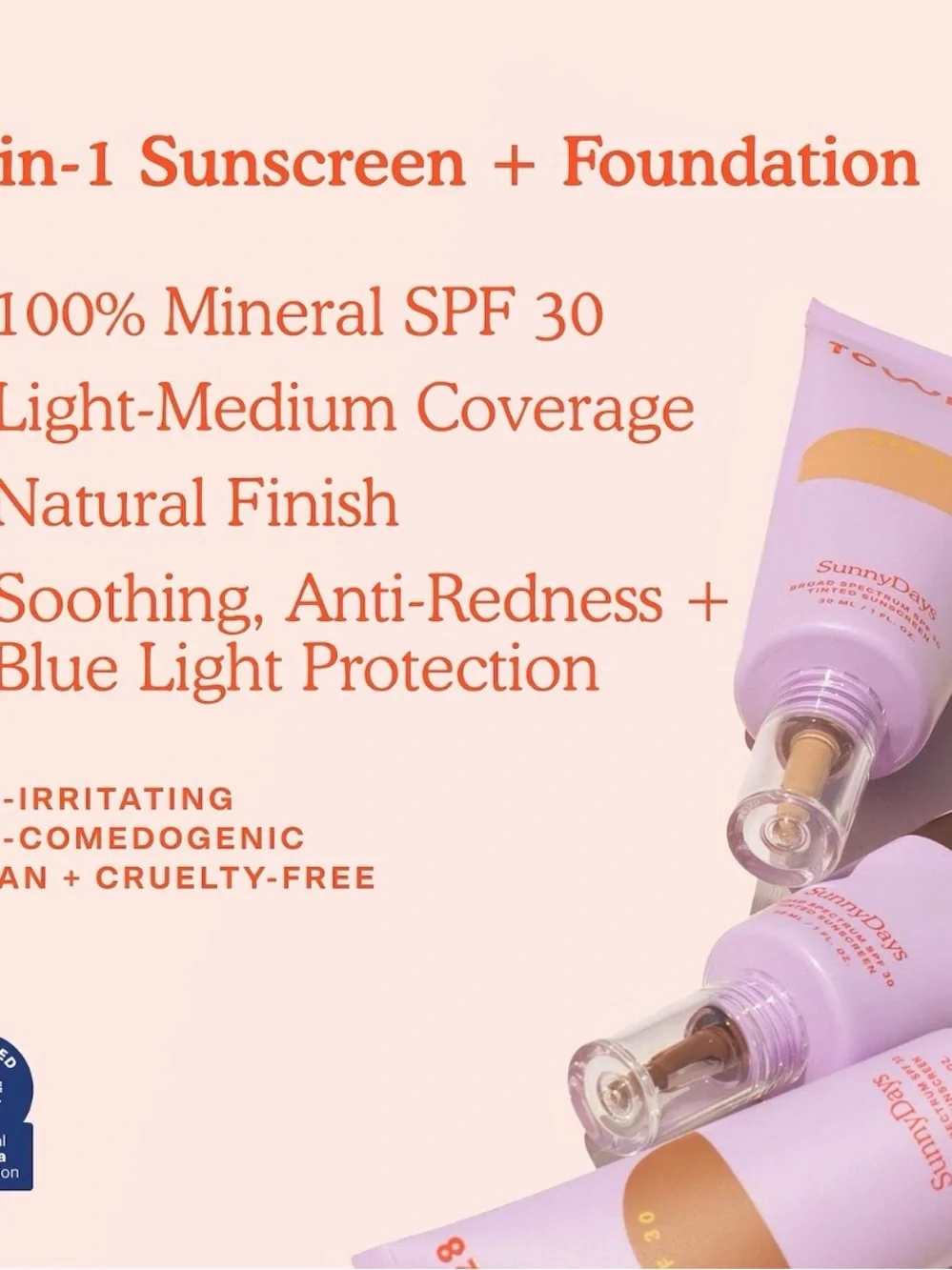 Tower 28 SunnyDays Tinted Sunscreen SPF 30